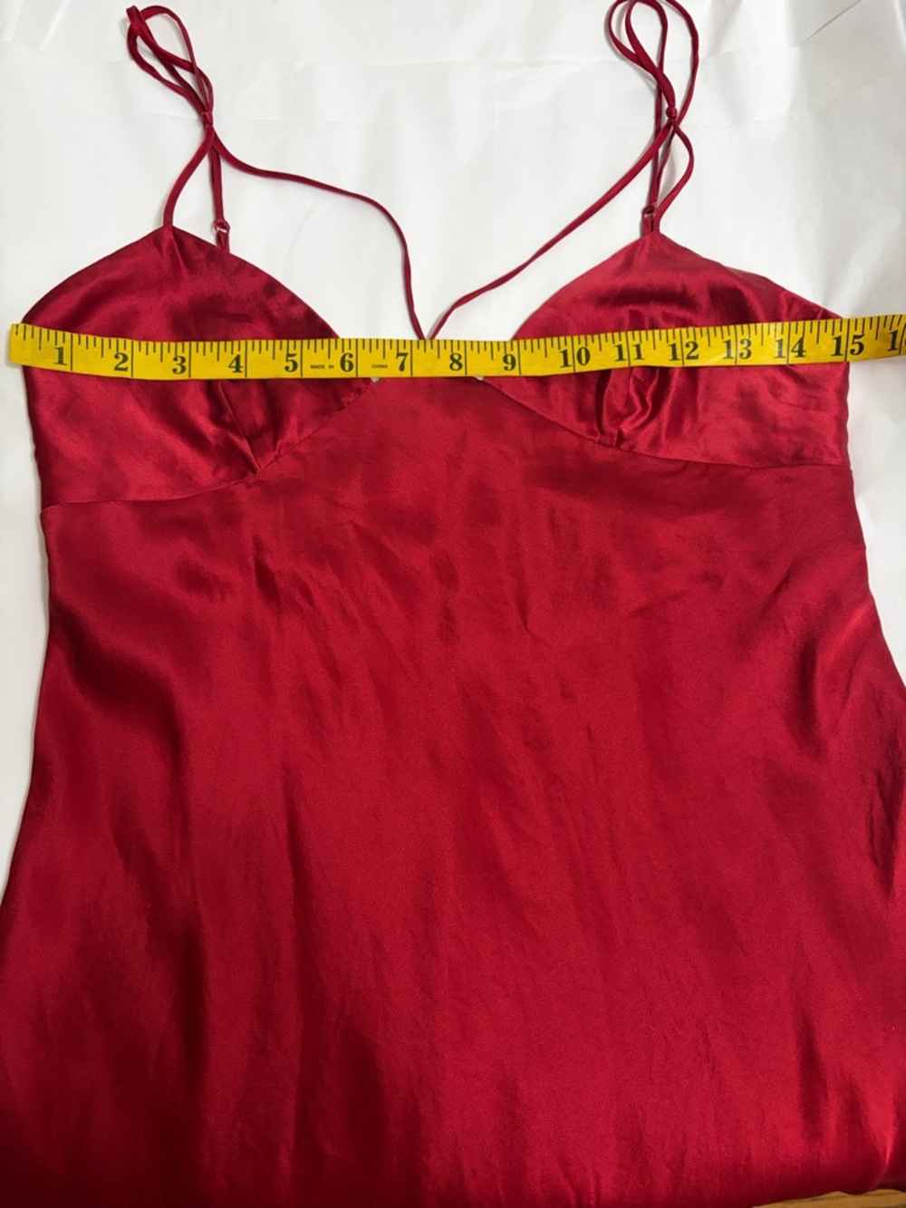 Vintage 1990s Victoria’s Secret Red Silk Strappy Slip - Picture 10 of 10
